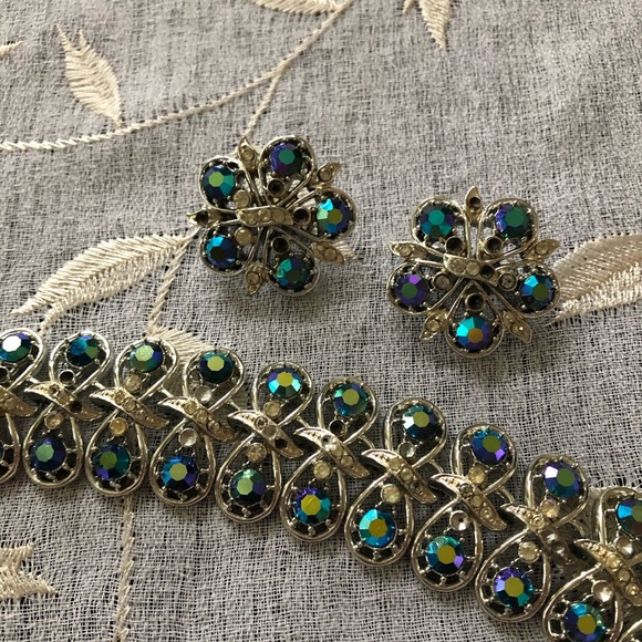 Rare Vintage CORO Pegasus AURORA BOREALIS Jewelry - Picture 7 of 8